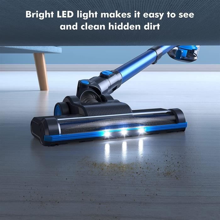 Lubluelul 6 en 1 Aspirateur Balai sans Fil Batterie Amovible