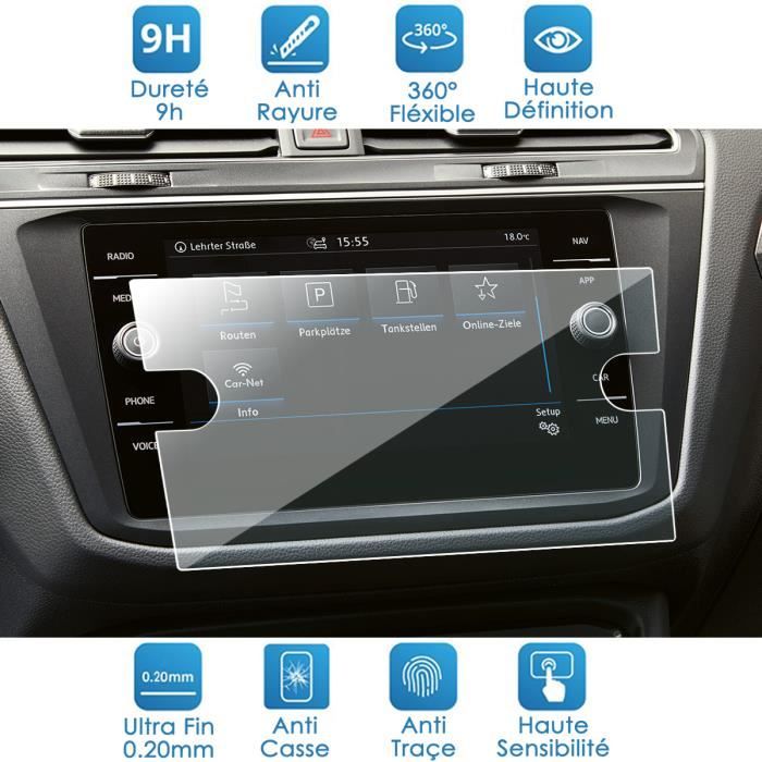 Film Protection Écran Verre Trempé Pour Renault Captur 2015-2018 – 7 Pouces – Antireflet, Anti-Empreintes – Pose Facile - 3