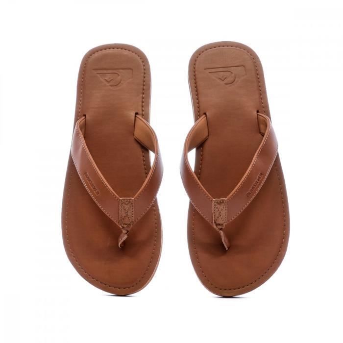 Tong cuir homme quiksilver sales