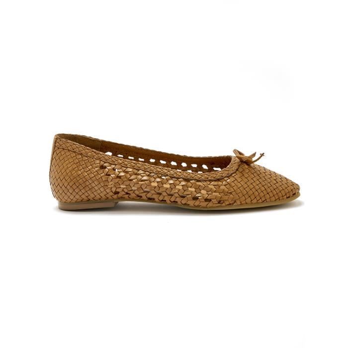 Ballerines on sale cuir tressé