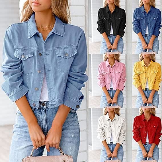 Vestes en jean pour femmes vestes courtes et mi automne vestes decontractees pour femmes Cdiscount Boutique Erotique