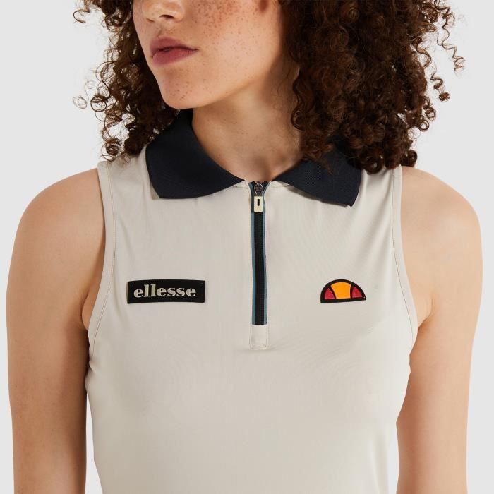 Polo sans manches femme Ellesse Poalo beige L Beige Cdiscount Pret a Porter