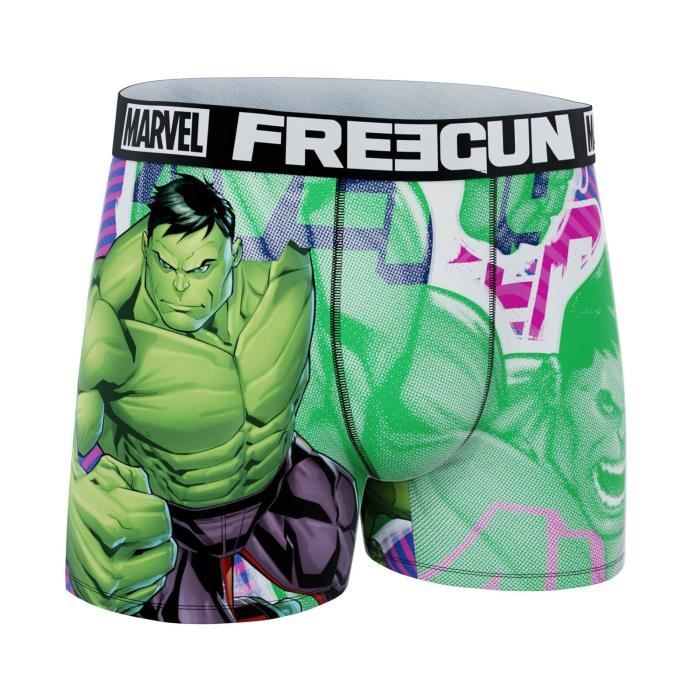 Boxer Freegun Homme Marvel Hulk FGMV13 1 BM HULK 05 Multicouleur Cdiscount Pret a Porter