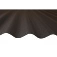 Plaque acier ondulée réversible noir mat - rouge mat 200x90cm - MCCOVER - Idéal pour couverture ou bardage-3