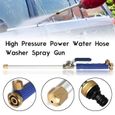 Lance à eau haute pression pour tuyau d'arrosage - nettoyage puissant - avec baguette de fixation-3