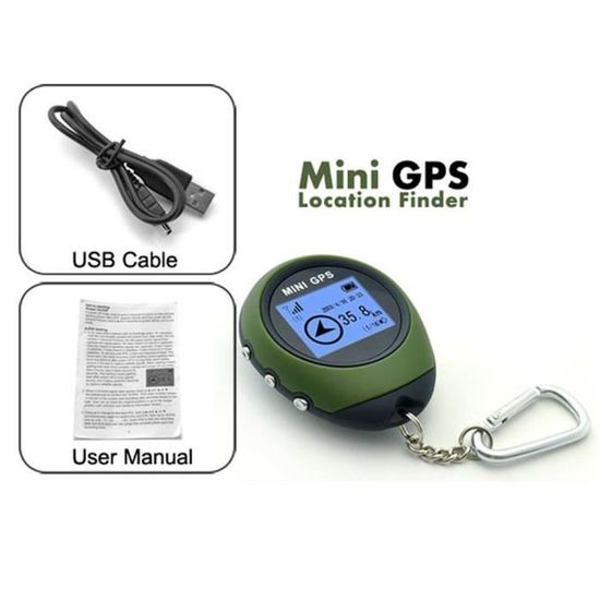 R/écepteur GPS de Localisation Personnelle pour la Navigation GPS de Poche Mini GPS Tracker