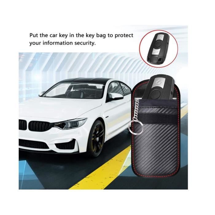 Etui Anti RFID Signal Faraday Pochette Sac, Lot de 2 Pochettes Blocage  Signal pour Clé Voiture en Fibre de Carbone : : Auto et Moto