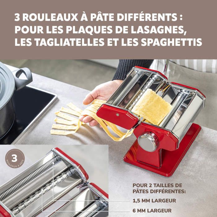 Machine À Pâtes Manuelle - Retour D'Italie - Rouge[u402