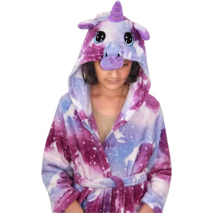 Cdiscount Robe De Chambre Fille Licorne Peignoir Licorne «LARA» Mignon Ans  ✔️ Petite Amélie
