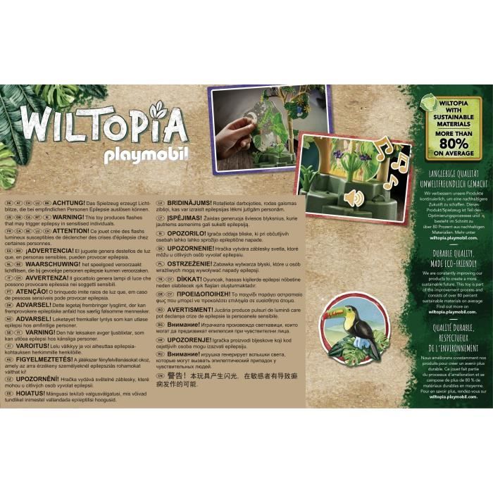 PLAYMOBIL - 71010 - Wiltopia - Pirogue et lamantins - Plus de 80