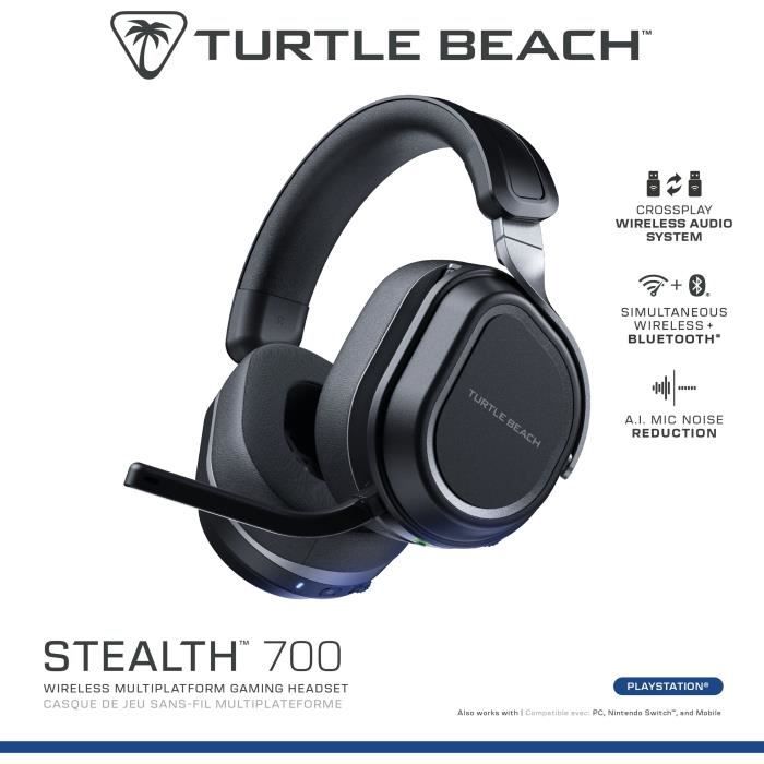 Casque gaming sans fil Turtle Beach Stealth™ 700P (Gen3) Noir