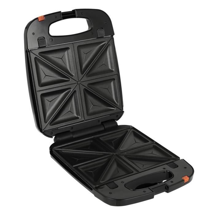 CONTINENTAL EDISON GGCR1200B Croque-Monsieur - 1200W - Noir