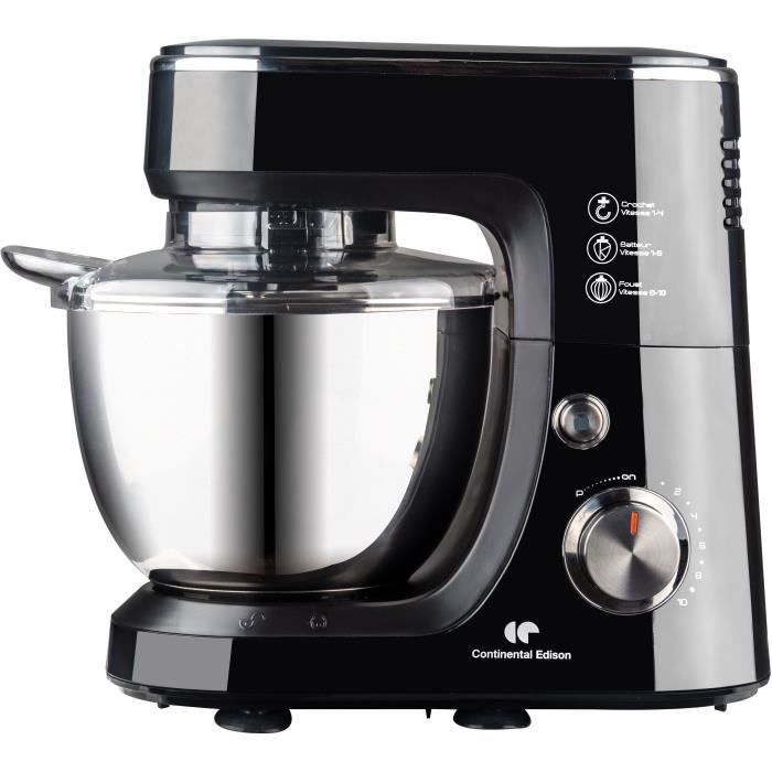 CONTINENTAL EDISON CERP700B Robot pâtissier - Noir