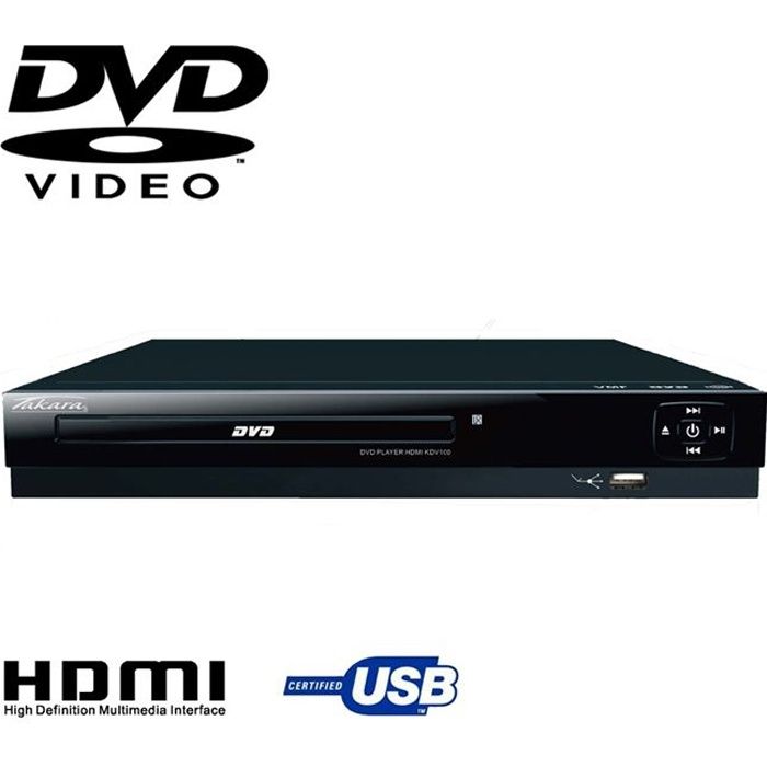 TAKARA KDV100 Lecteur DVD HDMI noir