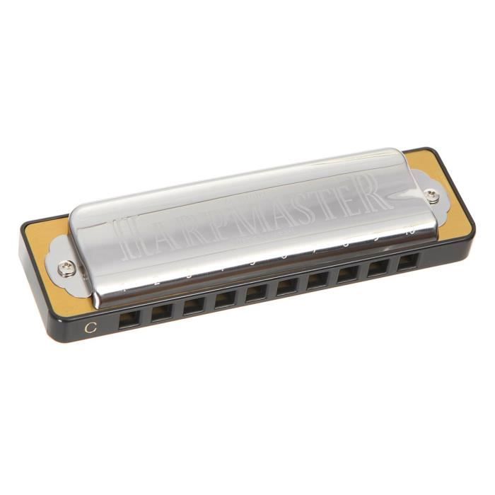 SUZUKI HARPMASTER Harmonica diatonique en Do - Finition chromée