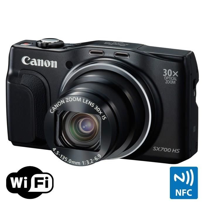 Occasion, CANON SX700 HS Noir - CMOS 16 MP Zoom 30x Appareil photo numérique Compact d'occasion  France