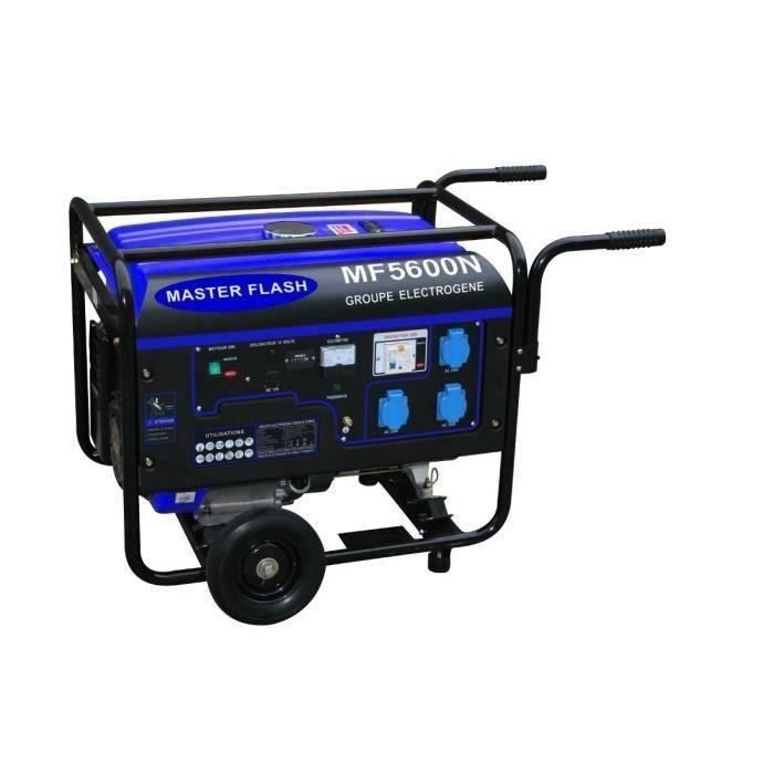 MASTER FLASH Groupe électrogène à essence 5500W avec kit chariot MF5600N