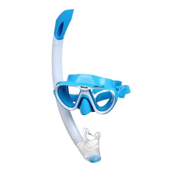 vidaXL Kit Plong/ée Palmes Masque Bleu pour Enfants Kit Plong/ée pour enfants Kit Plong/ée
