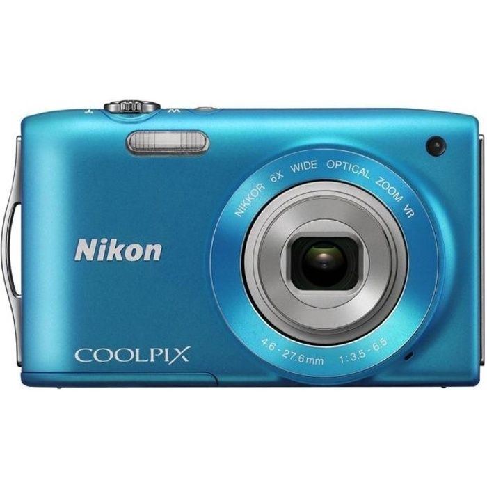 NIKON COOLPIX S3300 Compact - Bleu