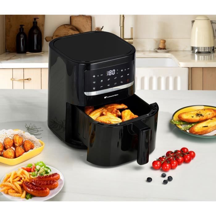 Airfryer Friteuse a Air Sans huile CONTINENTAL EDISON FRSH1400B 4 5 L Noir 1400W