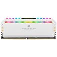 CORSAIR Mémoire PC DDR4 - DOMINATOR PLATINUM RGB 16GB (2x8GB) - 3200 MHz - C16 - White (CMT16GX4M2C3200C16W)-0
