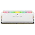 CORSAIR Mémoire PC DDR4 - DOMINATOR PLATINUM RGB 16GB (2x8GB) - 3200 MHz - C16 - White (CMT16GX4M2C3200C16W)-1