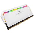 CORSAIR Mémoire PC DDR4 - DOMINATOR PLATINUM RGB 16GB (2x8GB) - 3200 MHz - C16 - White (CMT16GX4M2C3200C16W)-2
