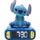 Réveil veilleuse digital Stitch, Sons et mélodies, Ecran LCD rétro-éclairé, Lumineux, Disney Stitch, Bleu, Lexibook, RL800D