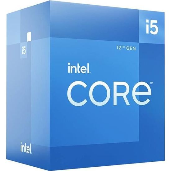 Processeur - INTEL - Core i5-12400F - 18M Cache, jusqu'à 4.40 GHz (BX8071512400F)