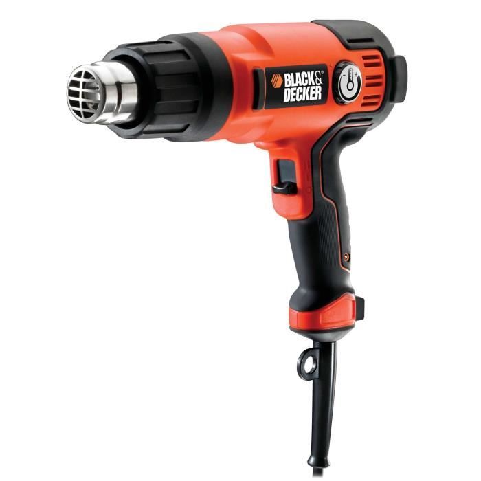 Décapeur thermique filaire BLACK+DECKER - KX2200K-QS - 2200 W - Variateur de température et de débit