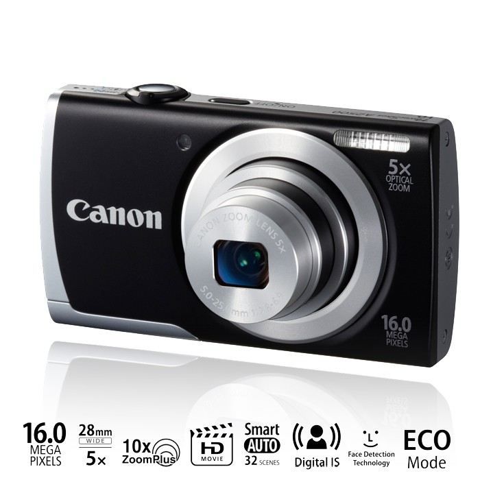 CANON A2500 Compact Noir - 16 MP Zoom 5x