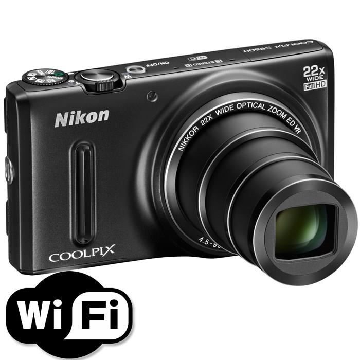 ニコンNikon COOLPIX S9600NIKKOR 22X NIKON Coolpix S9600 Noir - CMOS 16MP Zoom 22x - Cdiscount Appareil