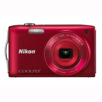 NIKON COOLPIX S3300 Rouge Appareil photo numérique Compact