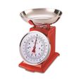 TERRAILLON - Balance de cuisine mécanique - portée 5 kg - Rétro Rouge - Tradition 500-1