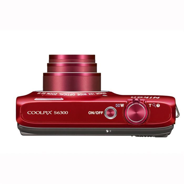 NIKON COOLPIX S6300 Compact - Rouge Intense - Cdiscount Appareil Photo