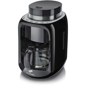 CONTINENTAL EDISON CECFBR600W Cafetière filtre avec broyeur - Noir