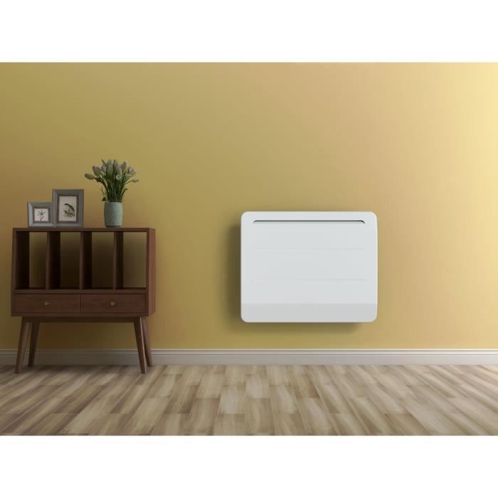 oceanic 1000 watts rubis radiateur electrique fixe a inertie fonte design galbe blanc nf cdiscount bricolage