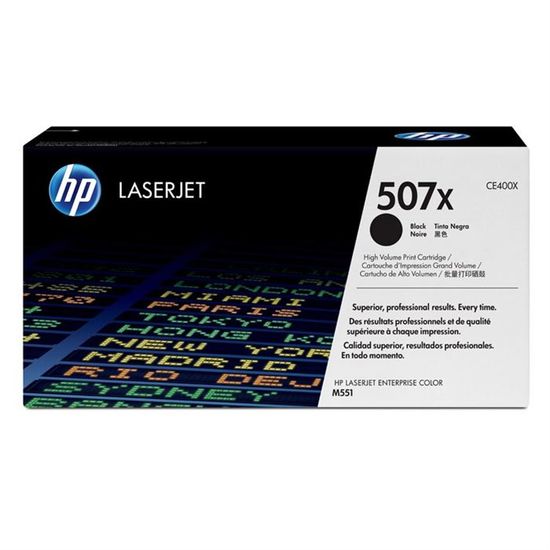 Cartouche de toner HP 507X noir pour imprimantes HP LaserJet 500 MFP M570/500 MFP M575/500 M551
