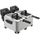 Friteuse electrique double bac