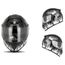 Casque Integral De Moto Scooter Chopper Pour Homme Et Femme Double