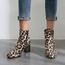 bottine leopard pas cher