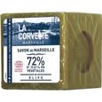 La Corvette Marseille Cube de Savon de Marseille Olive Filmé 500g-0