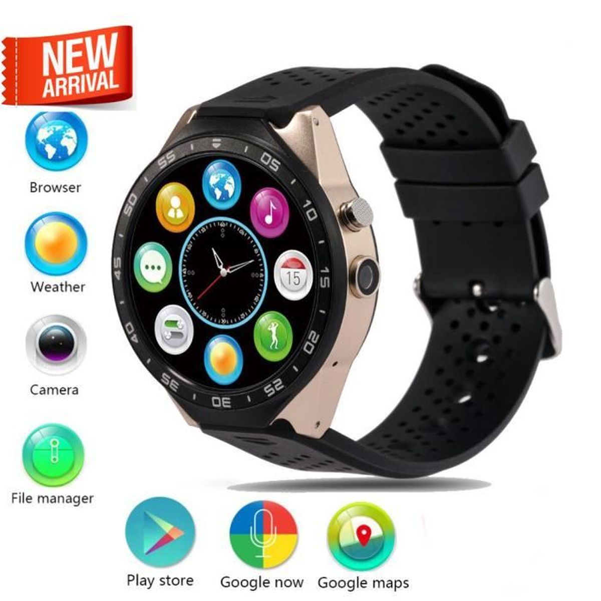 kw 9x android 5.1 bluetooth smartwatch