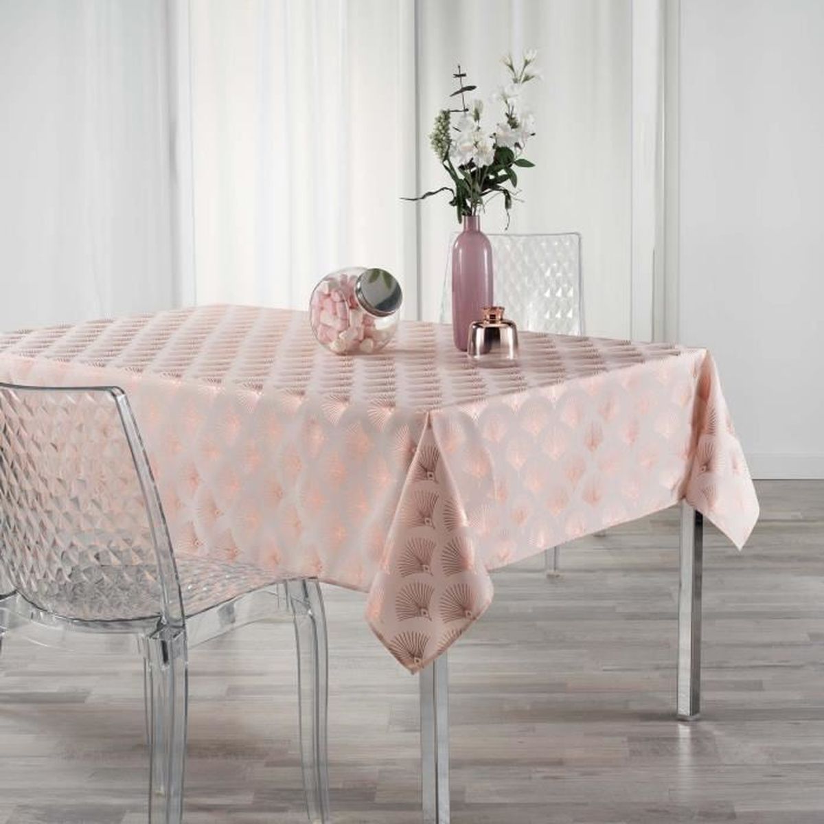 Yourtablecloth Nappe En Chambray (rose, 152,4 X 213,4 Cm