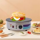OUKANING Appareil à crêpes professionnel SX-450P - Plaque de 45 cm - 220 V - 2800 W - Pour crêpes, pancakes, omelettes, jambon palaté