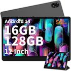 XUEMI Tablette Tablettes 12 Pouces Android 14 avec 16Go RAM 128Go ROM WiFi 6, 5G+2.4G WiFi, Octa-Core, GMS Certified, Widevine L1, BT 5.0