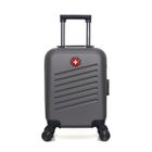 Valise Cabine XXS ZURICH 4 Roues - gris - SWISS KOPPER 46x32x20cm