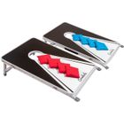 Jeux Cornhole - Crater Original BeerCup - en bois - 8 sacs de Cornhole - Ensemble de planches - Noir et Blanc