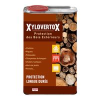 XYLOVERTOX - Protection des bois extérieurs - Nourrit, protège et entretient- Protection longue durée - 5 L - Fabriqué en France