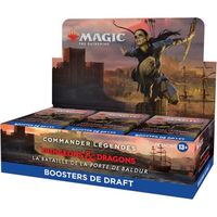 Magic The Gathering Boite de Boosters de Draft Commander Legendes  la Bataille de la Porte de Baldur, 24 boosters (Version Fr